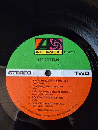 Led Zeppelin : Led Zeppelin (LP, Album, RE, RM, 180)