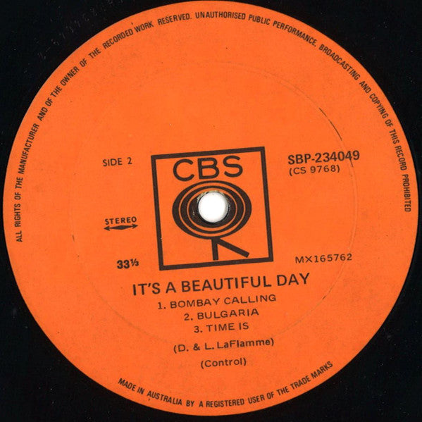 It's A Beautiful Day : It's A Beautiful Day (LP, Album)