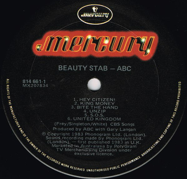 ABC : Beauty Stab (LP, Album)