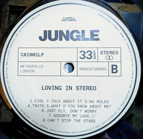 Jungle (12) : Loving In Stereo (LP, Album, Gat)