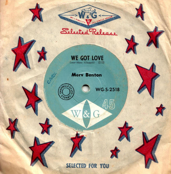 Merv Benton : We Got Love / Sell My Soul (7", Single)