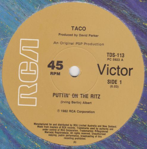 Taco : Puttin' On The Ritz (12")
