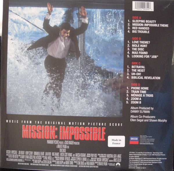 Danny Elfman : Mission: Impossible (Music From The Original Motion Picture Score) (2xLP, RSD, Ltd, RE, S/Edition, Red)