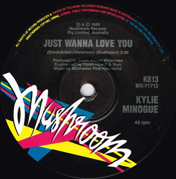 Kylie* : Hand On Your Heart (7", Single, Ltd)
