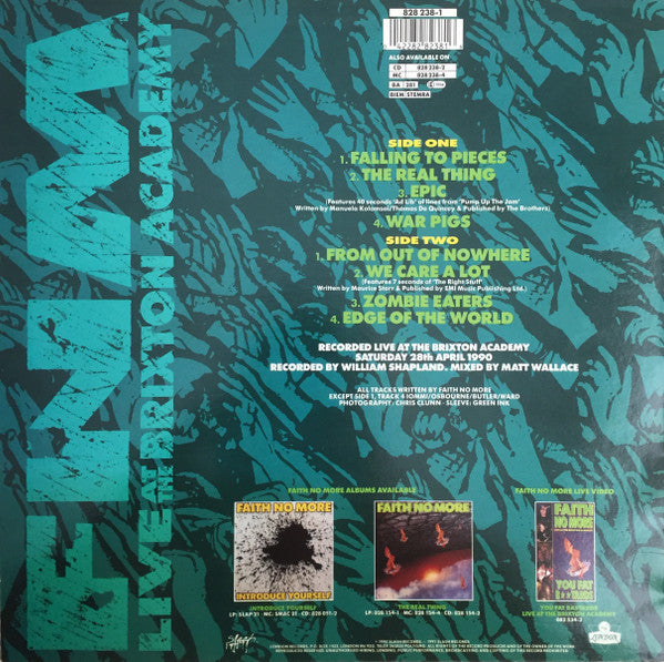 Faith No More : Live At The Brixton Academy (LP, Album)