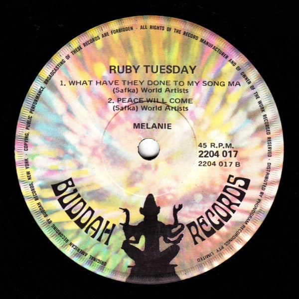 Melanie (2) : Ruby Tuesday (7", EP)