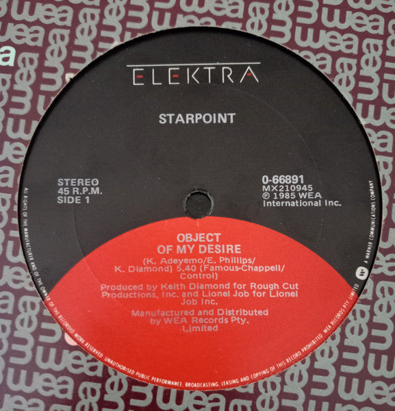 Starpoint : Object Of My Desire (12")