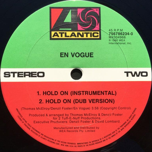 En Vogue : Hold On (12", Single)