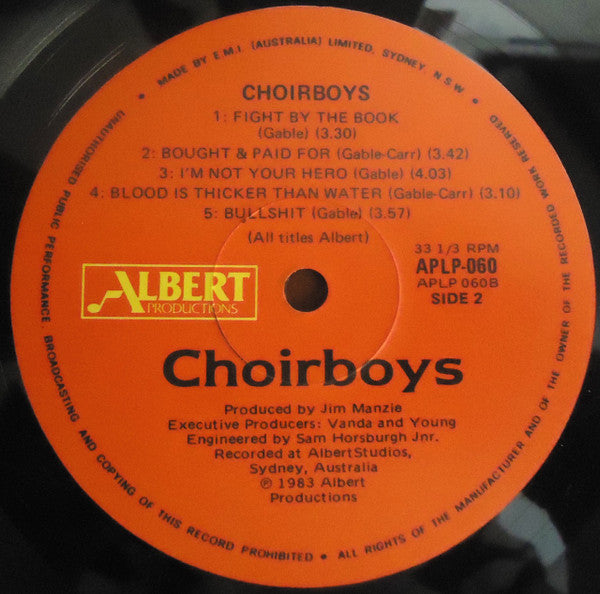 Choirboys : Choirboys (LP, Album)