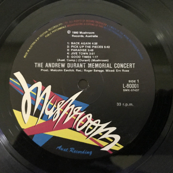 Various : The Andrew Durant Memorial Concert (2xLP, Album, Gat)