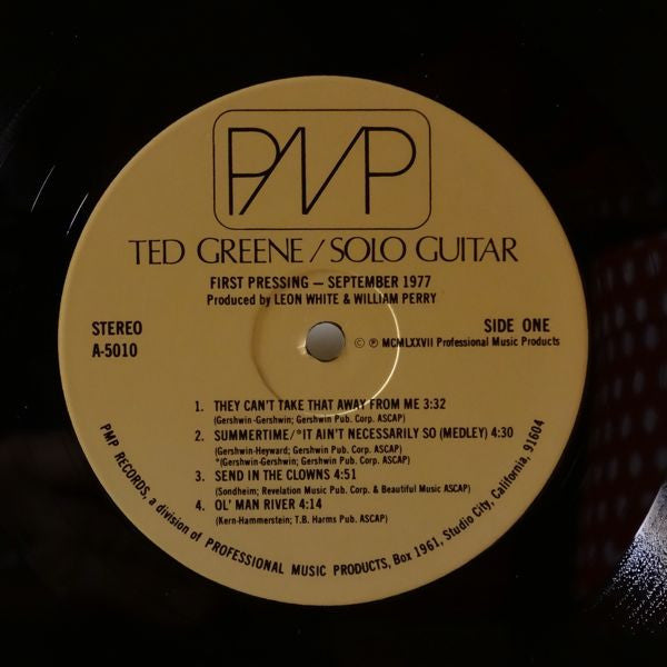 Ted Green : Solo Guitar (LP, Album)