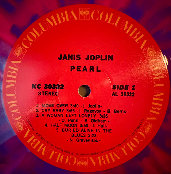 Janis Joplin : Pearl (LP, Album, RE, Pin)