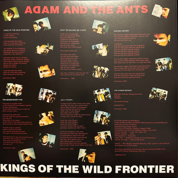 Adam And The Ants : Kings Of The Wild Frontier (LP, Album, RE, RM, S/Edition, Red)