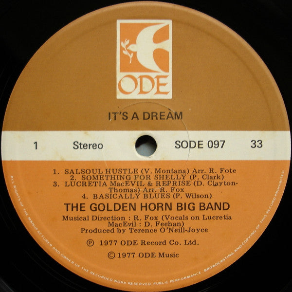 The Golden Horn Big Band : It's A Dream (LP, Album)