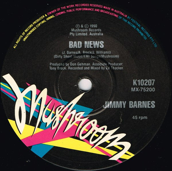 Jimmy Barnes : Let's Make It Last All Night (7", Single, Ltd)