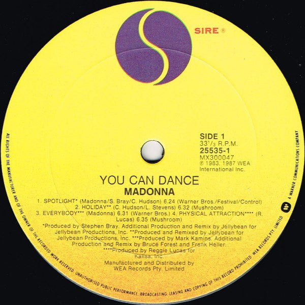 Madonna : You Can Dance (LP, Comp)