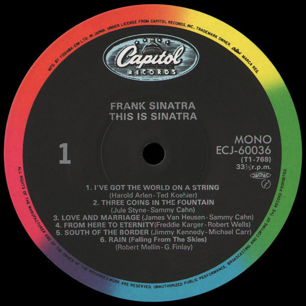 Frank Sinatra : This Is Sinatra! (LP, Album, Comp, Mono, RE)