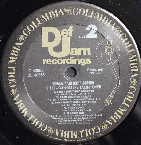 Oran 'Juice' Jones : G.T.O. Gangsters Takin' Over (LP, Album)