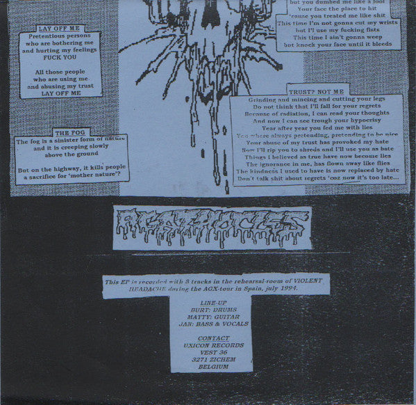 Agathocles : Mince-Mongers In Barna (7", EP, Blu)