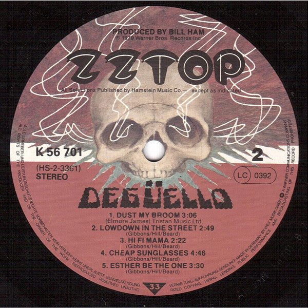 ZZ Top : Degüello (LP, Album)