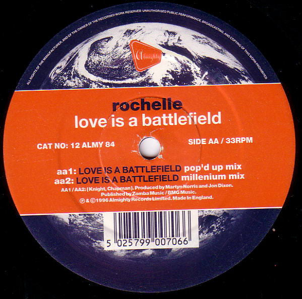 Rochelle (2) : Love Is A Battlefield (12")