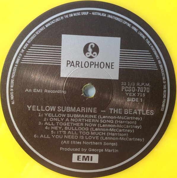 The Beatles : Yellow Submarine (LP, Album, Ltd, RP, Yel)