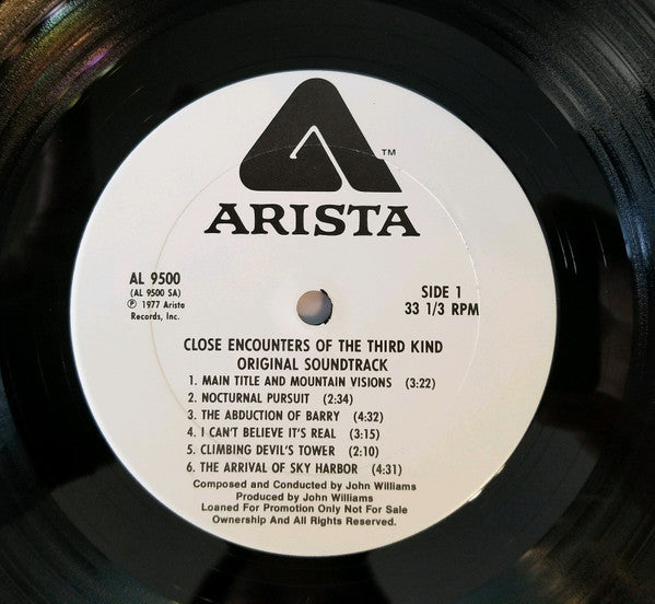 John Williams (4) : Close Encounters Of The Third Kind (Original Motion Picture Soundtrack) (LP, Album, Promo, Ter + 7", S/Sided, Single)
