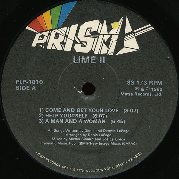 Lime (2) : Lime II (LP, Album)