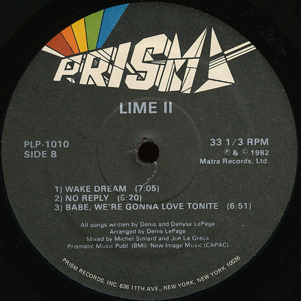 Lime (2) : Lime II (LP, Album)
