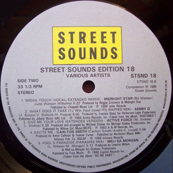 Various : Street Sounds Edition 18 (LP, Comp)