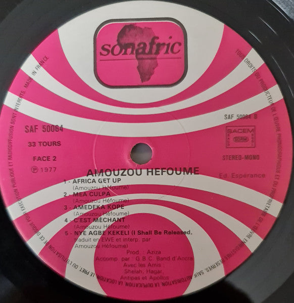 Amouzou Hefoume : Amouzou Hefoume (LP)