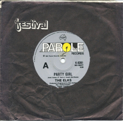 The Elks (2) : Party Girl (7", Single)