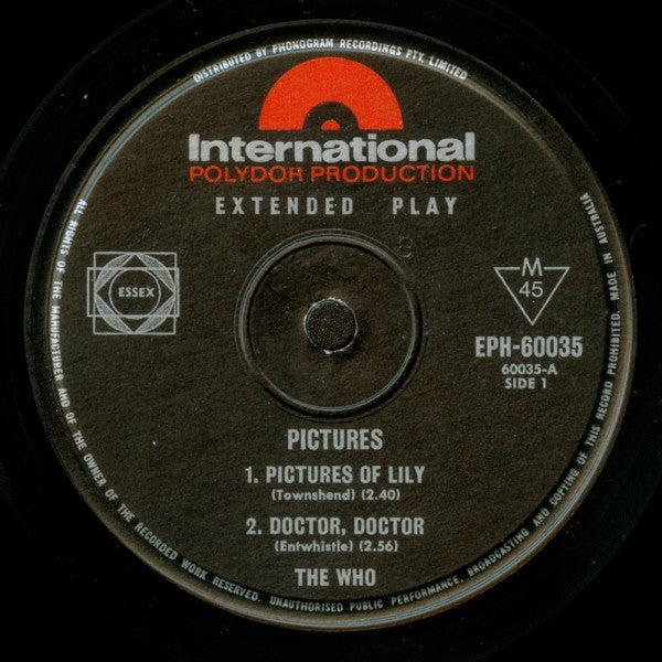 The Who : Pictures (7", EP)