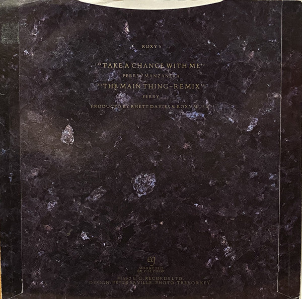 Roxy Music : Take A Chance With Me (7", Single)