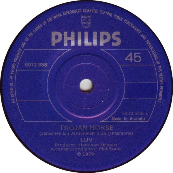 Luv' : Trojan Horse (7", Single)