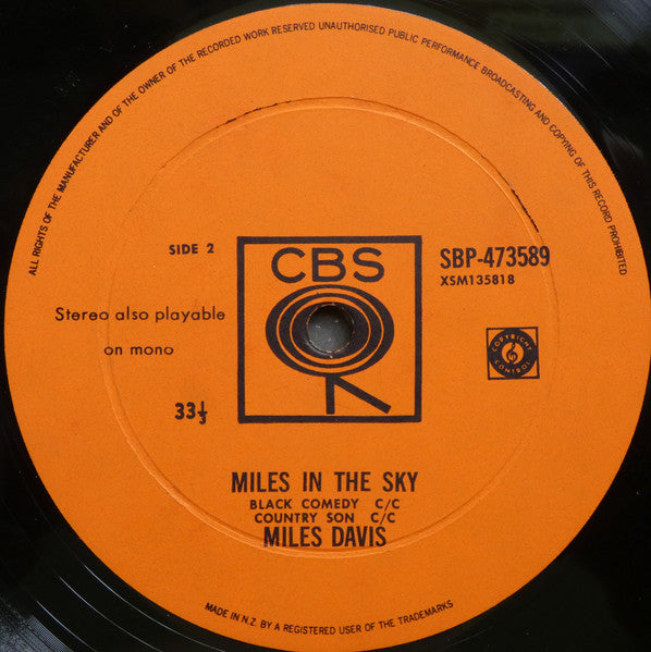 Miles Davis : Miles In The Sky (LP, Album)