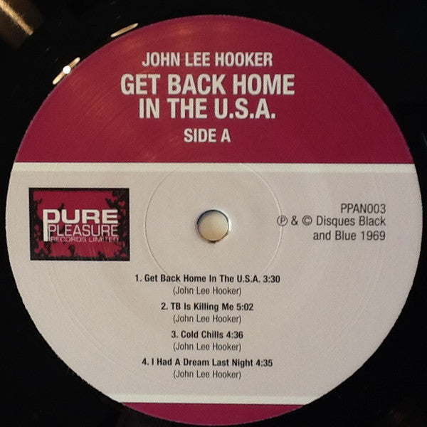 John Lee Hooker : Get Back Home In The U.S.A. (2xLP, Album, Ltd, RE, RM, 180)