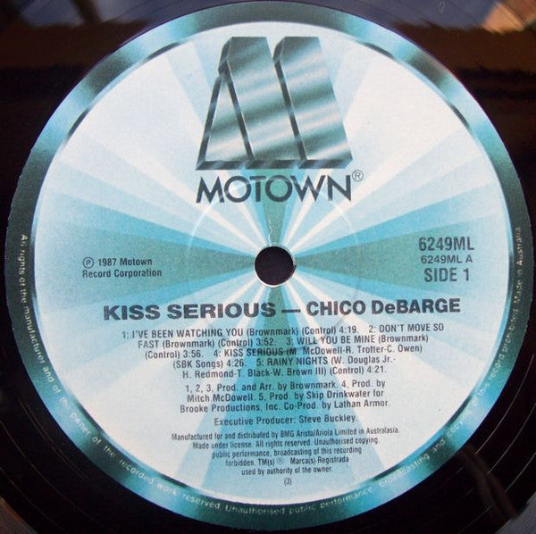 Chico DeBarge : Kiss Serious (LP, Album)