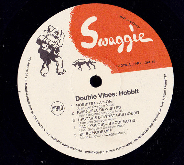 John Sangster and Alan Lee (4) : Double Vibes: Hobbit (LP, Album)
