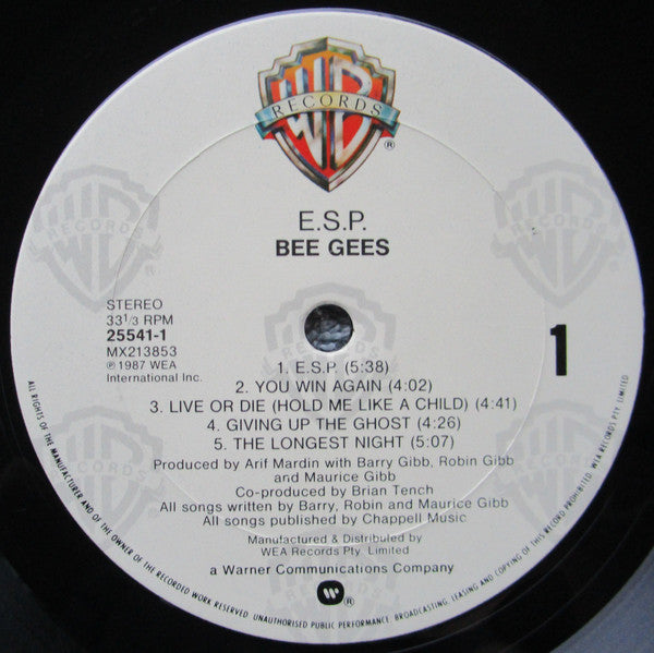 Bee Gees : E·S·P (LP, Album)