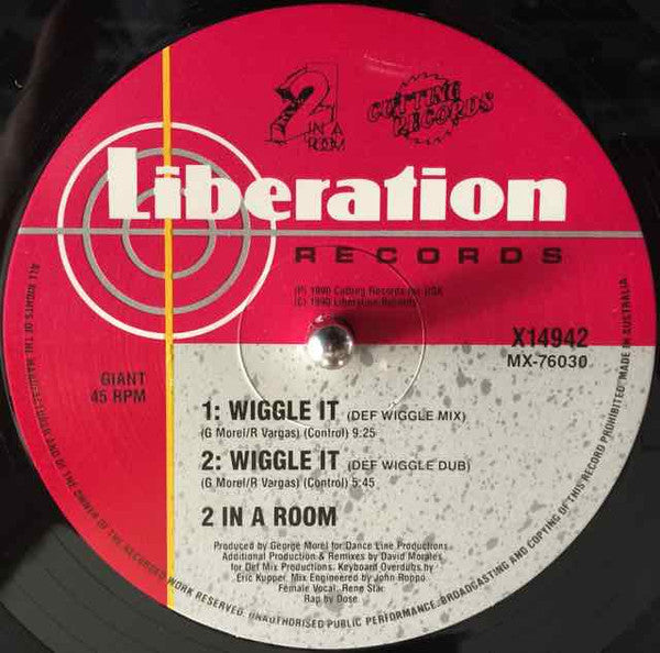 2 In A Room : Wiggle It (12")