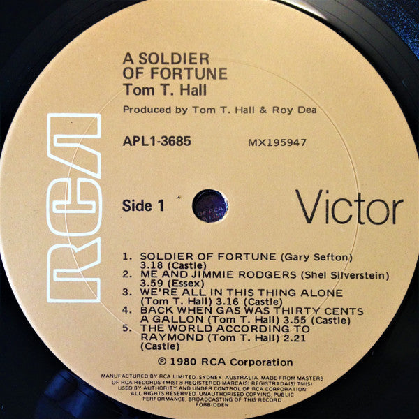 Tom T. Hall : A Soldier Of Fortune (LP, Album)