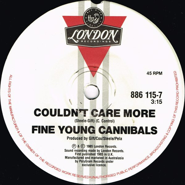 Fine Young Cannibals : Ever Fallen In Love (7", Single)