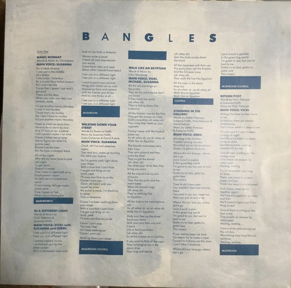 Bangles : Different Light (LP, Album)