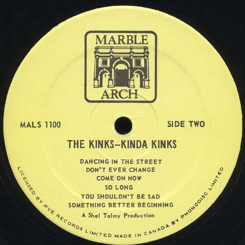 The Kinks : Kinda Kinks (LP, Album, RE)