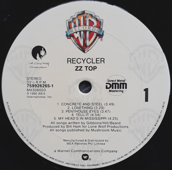 ZZ Top : Recycler (LP, Album)