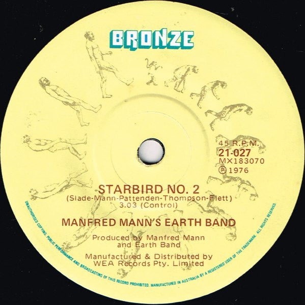 Manfred Mann's Earth Band : Blinded By The Light (7", Single)