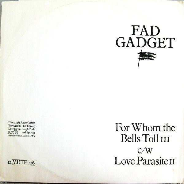 Fad Gadget : For Whom The Bells Toll (12", Single)