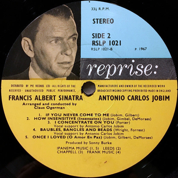 Frank Sinatra & Antonio Carlos Jobim : Francis Albert Sinatra & Antonio Carlos Jobim (LP, Album)
