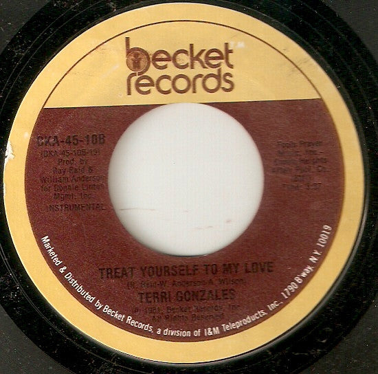 Terri Gonzalez : Treat Yourself To My Love (7")